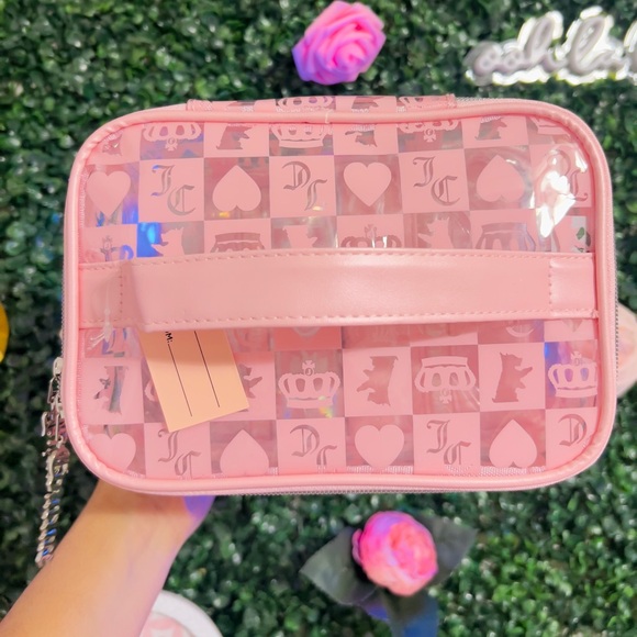 Juicy Couture Pink Bling 3 Piece Travel Bag Set - Picture 5 of 5